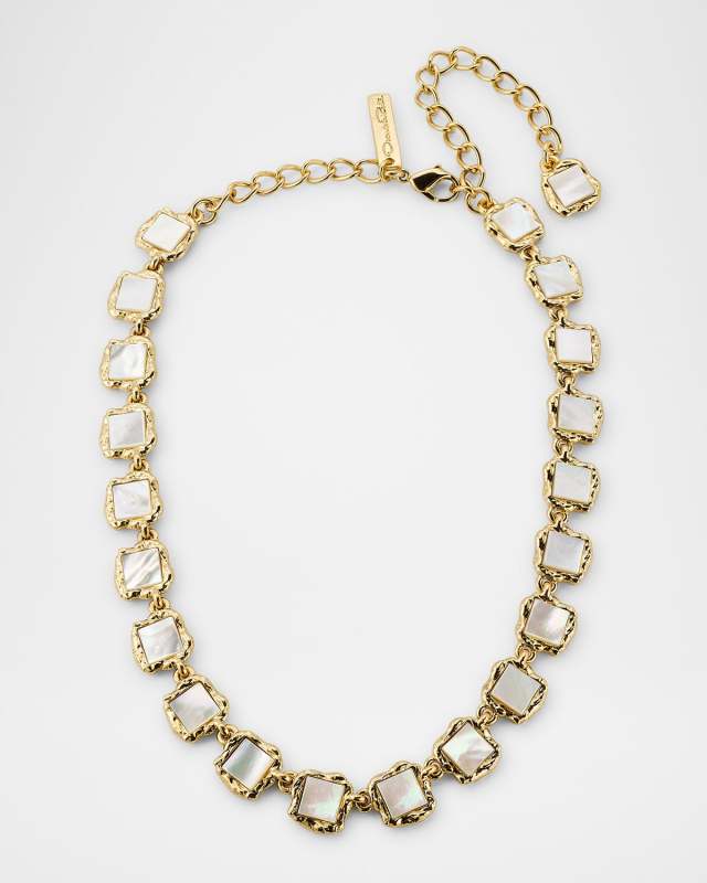 Square Stone Necklace